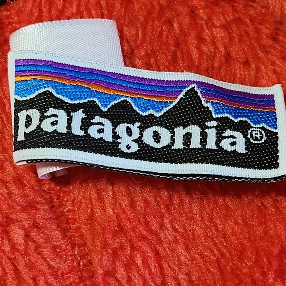 Patagonia Girls Re-Tool Full Zip Fleece Jacket  10 Coral  Snap Pocket Retired - Picture 11 of 15